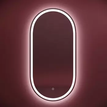 Зеркало Sancos Oval 45х90 с фронтальной подсветкой, с сенсорным выключателем