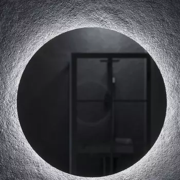 Зеркало Sancos Sfera D70 с подсветкой, с сенсорным выключателем