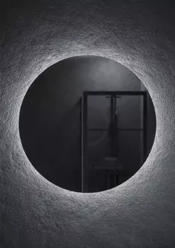 Зеркало Sancos Sfera D80 с подсветкой, с сенсорным выключателем