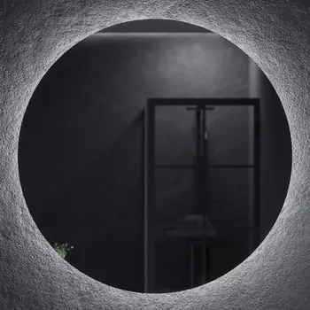 Зеркало Sancos Sfera D90 с подсветкой, с сенсорным выключателем