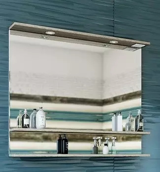 Зеркало Sanflor Бруно 105 белый/орегон