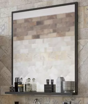 Зеркало Sanflor Норд 60 с полкой, тауп