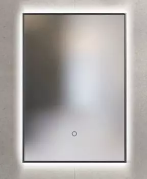Зеркало SanVit Панорама Black 50x80 с LED подсветкой