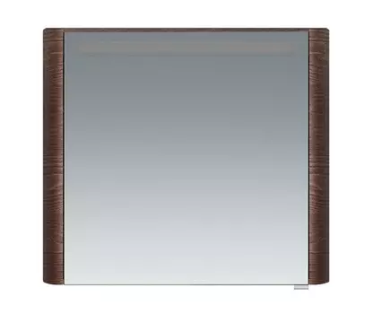 Зеркало-шкаф Am.Pm Sensation 80 L с подсветкой, табачный дуб