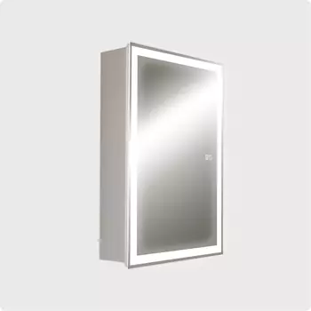 Зеркало-шкаф AQUAme AQM9202 60х80 см, с подсветкой и подогревом