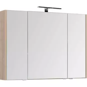 Зеркало-шкаф Aquanet Остин 105 дуб сонома/ белый