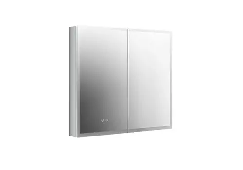 Зеркало-шкаф Aquatek AQ7803B-MLC 80 с подсветкой, сенсорное управление, хром