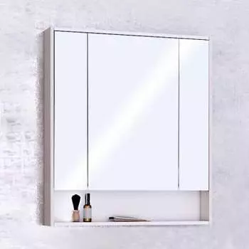 Зеркало-шкаф Aquaton Рико 80 белый, ясень фабрик