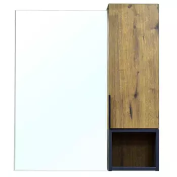 Зеркало-шкаф Azario Gris 73х80 дуб веллингтон/антрацит