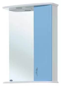 Зеркало-шкаф Bellezza Астра 50 R голубой