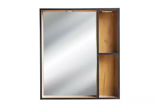 Зеркало-шкаф Bellezza Бруно 70 с открытыми полками (свет.)