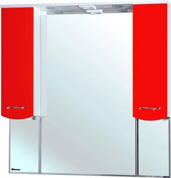 Зеркало-шкаф Bellezza Мари 105 белый/красный