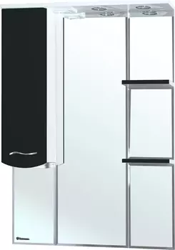 Зеркало-шкаф Bellezza Мари 75 L белый/черный