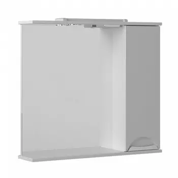 Зеркало-шкаф Briz Бриз шнз11-75 362 02-11075-00 02 БЕЛ с подсветкой, правый