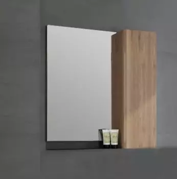 Зеркало-шкаф Comforty Кёльн 75 дуб темный