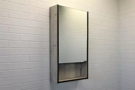 Зеркало-шкаф Comforty Вена-45 дуб дымчатый