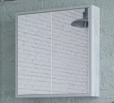 Зеркало-шкаф Corozo Айрон 60 серый/арт