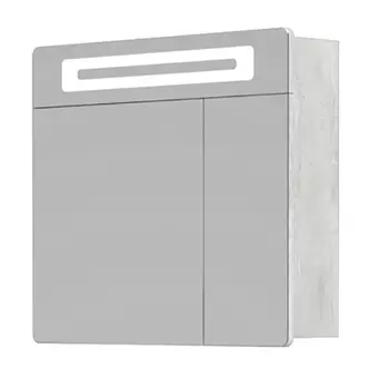 Зеркало-шкаф Corozo Остин 80 с подсветкой, пайн белый