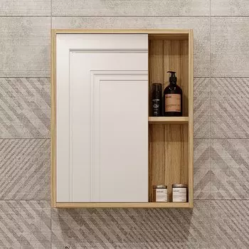 Зеркало-шкаф DIWO Углич 50 светлое дерево