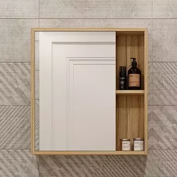 Зеркало-шкаф DIWO Углич 60 светлое дерево