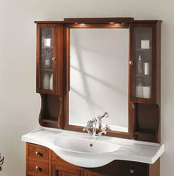 Зеркало-шкаф Eban Arianna 117 орех с ручками