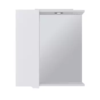 Зеркало-шкаф Emmy Агата 55 с подсветкой, левое