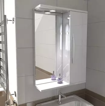 Зеркало-шкаф Emmy Рокард 70 с подсветкой, правое