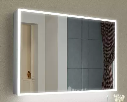 Зеркало-шкаф Esbano ES-3810D 100х70 с подсветкой, ИФК выключатель