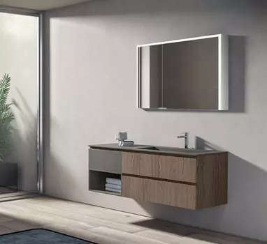 Зеркало-шкаф Esbano ES-5010NS 100х70 см, со встроенной подсветкой