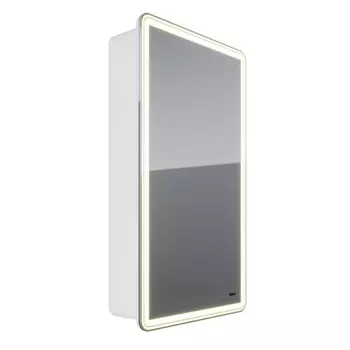 Зеркало-шкаф Lemark Element 45х80 см с подсветкой и розеткой, правый, белый