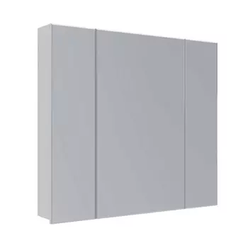 Зеркало-шкаф Lemark Universal 90х80 см белый глянец