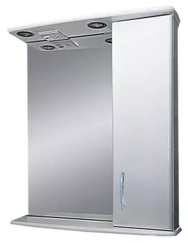 Зеркало-шкаф Misty Астра 60 с подсветкой, белый R