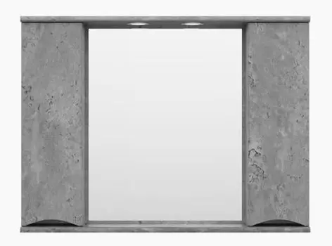 Зеркало-шкаф Misty Атлантик 100 (серый камень)