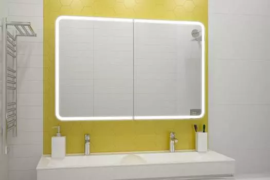 Зеркало-шкаф Misty Авеню 1200x800 LED с датчиком движения и розеткой