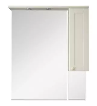 Зеркало-шкаф Misty Латте 85 R бежевое