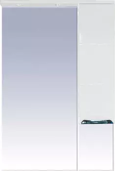 Зеркало-шкаф Misty Петра 65 R белая эмаль