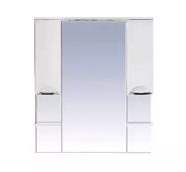 Зеркало-шкаф Misty София 100 с подсветкой, белый