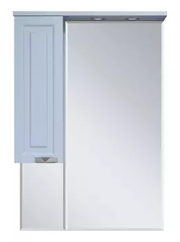 Зеркало-шкаф Misty Терра 70 левое серое