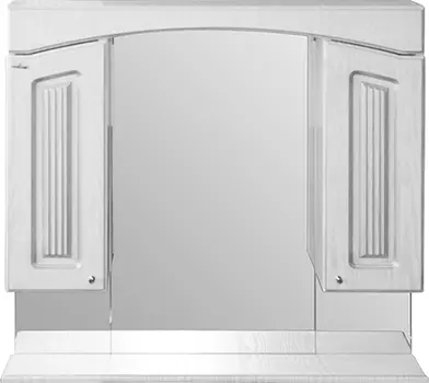 Зеркало-шкаф Mixline Крит 85 патина серебро