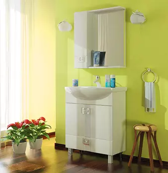 Зеркало-шкаф Mixline Квадро 65 L