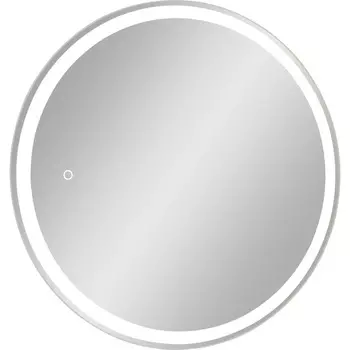 Зеркало-шкаф Mixline Оливия 60 круглый с подсветкой и сенсором, белый