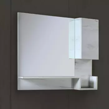 Зеркало-шкаф Onika Санторини 80.00 дуб белый крафт