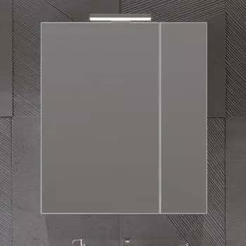 Зеркало-шкаф Opadiris Арабеско 70 белый, со светильником