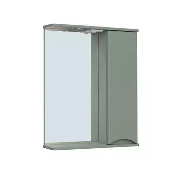 Зеркало-шкаф Runo Афина 60 цемент