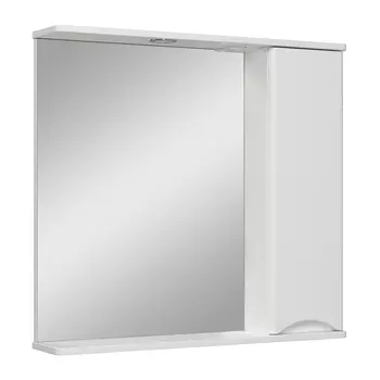Зеркало-шкаф Runo Афина 80 белый