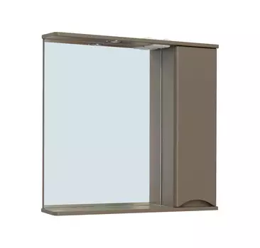Зеркало-шкаф Runo Афина 80 бежевый