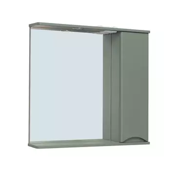 Зеркало-шкаф Runo Афина 80 цемент