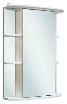 Зеркало-шкаф Runo Гиро 55 белый