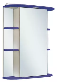 Зеркало-шкаф Runo Гиро 55 синий