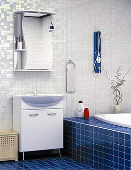 Зеркало-шкаф Runo Лилия 55